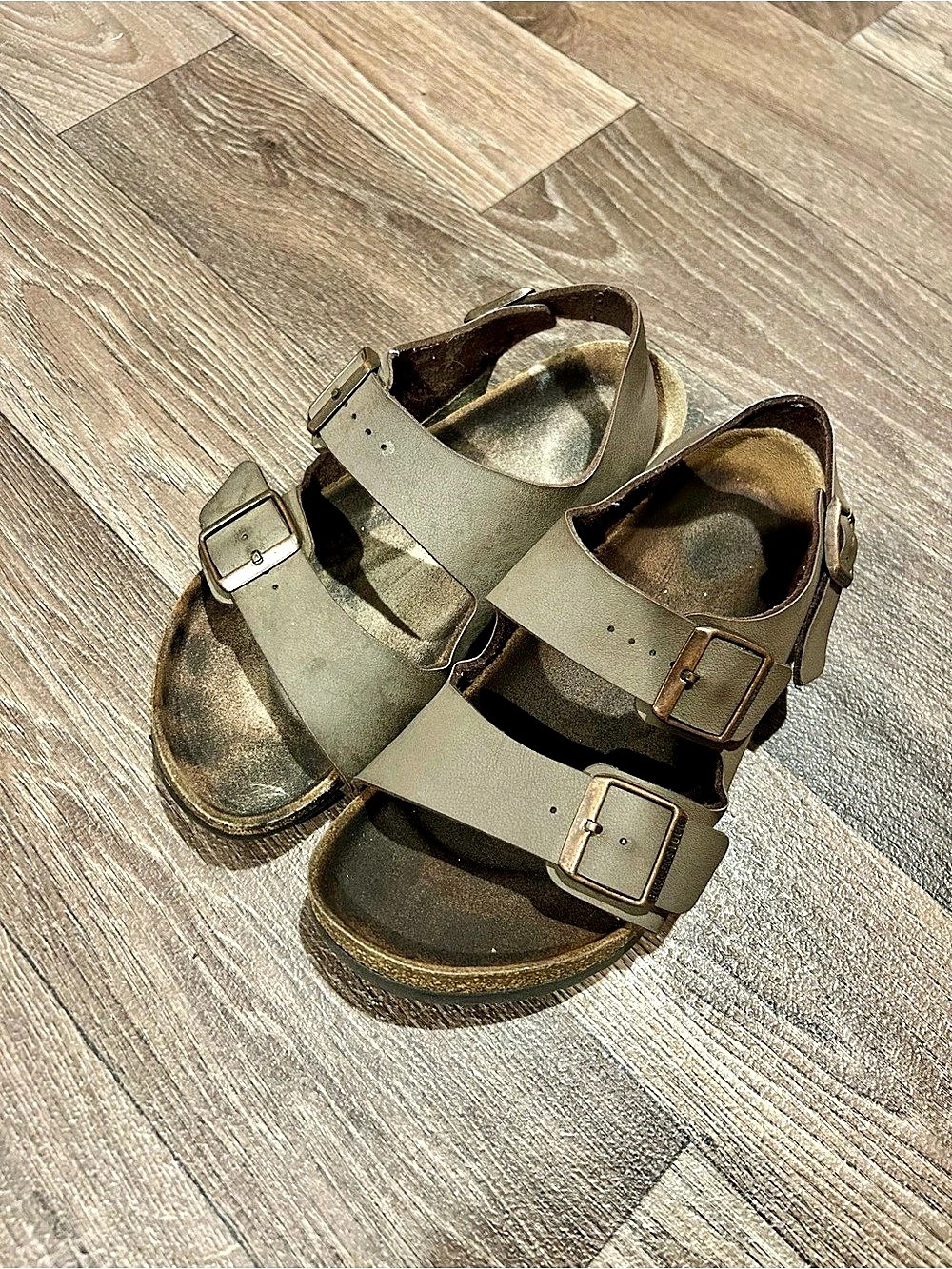 Birkenstock Milano Green Buckle Sandals
